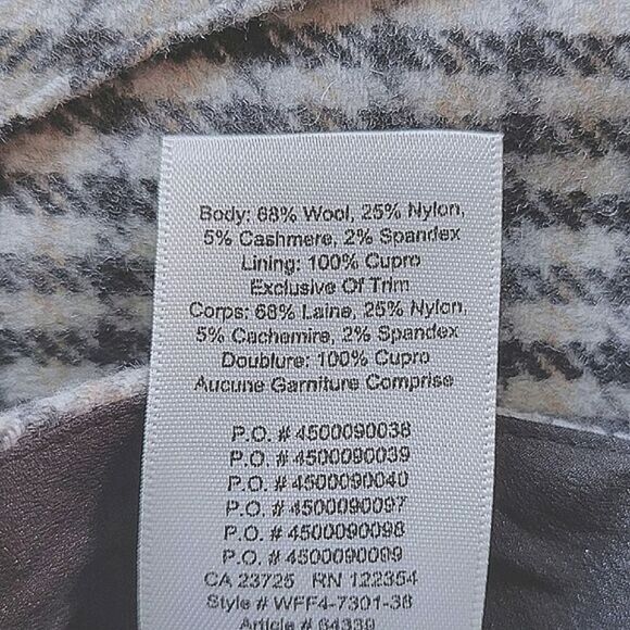 Wilfred Wrap-Front Skirt beige houndstooth check Size 0 - Picture 12 of 14